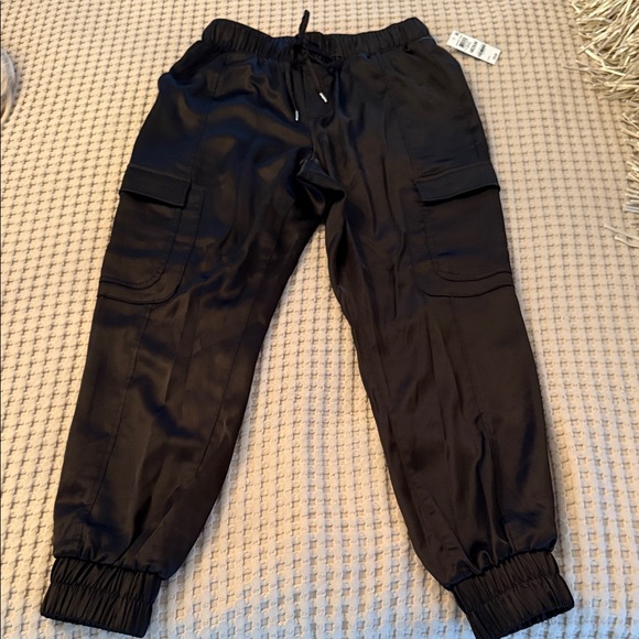 INC International Concepts Black Cargo Joggers - Picture 1 of 5